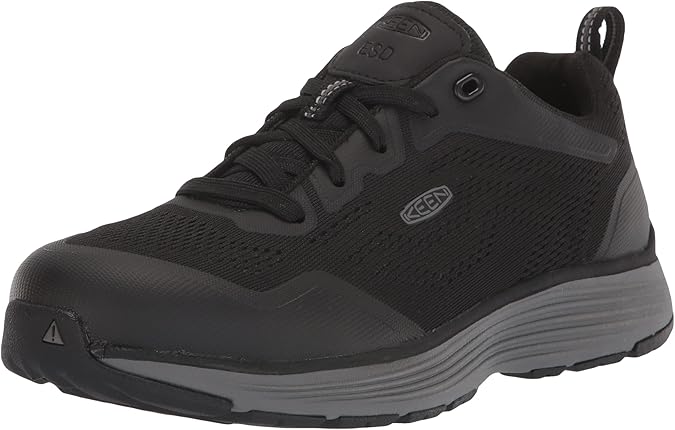 KEEN Utility Womens Sparta 2 Low Alloy Toe ESD Industrial Work Sneakers, Steel Grey/Black, 5 D (Medium) US