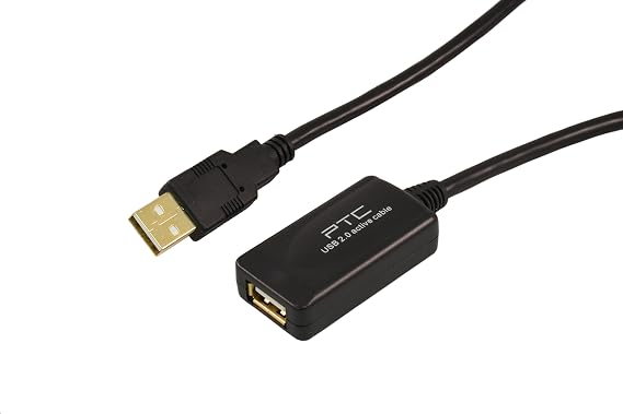 PTC USB 2.0 Active Repeater/Extension Cable, 33'