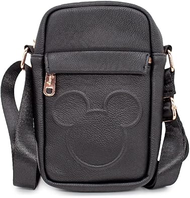 Disney Bag, Crossbody, Mickey Mouse Head Embossed, Vegan Leather