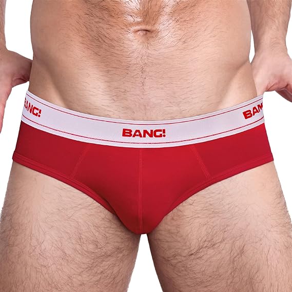 Bang Men's Underwear - Cotton Brief - Premium Soft Texture 1 3/8" Waistband