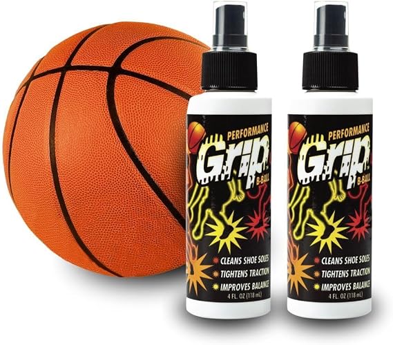 Performance Grip Basketball Shoe Spray 8 Oz Grip Spray for Basketball Shoes Bottom Non-Sticky Mist that Rejuvenates Soles & Boosts Traction