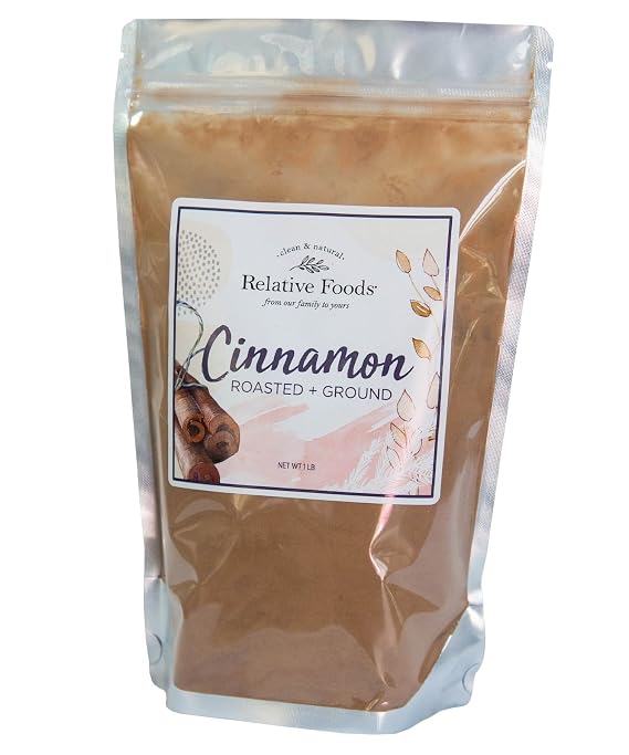 Roasted Ground Cinnamon Powder bulk (16oz) - Sweet or Savory Ground Cinnamon Spice for Baked Foods, Tea, Puddings, More - gluten Free Bulk Cinnamon Ground & Roasted Powder - Pantry Supplies