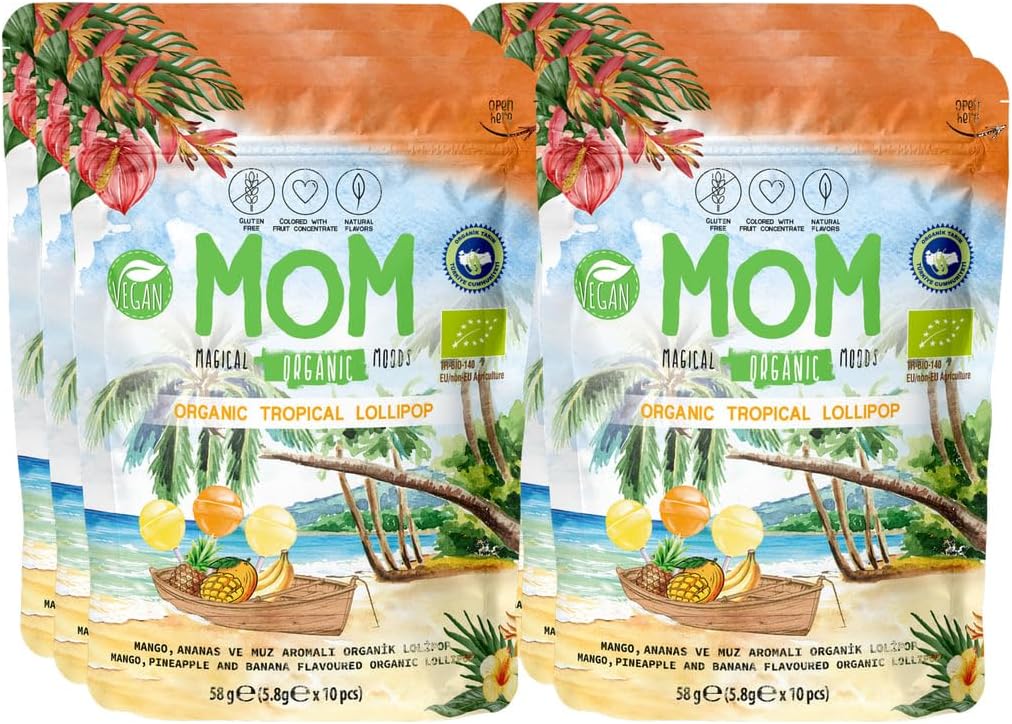 MOM Organik Tropikal Lolipop 6'lı Paket 003716