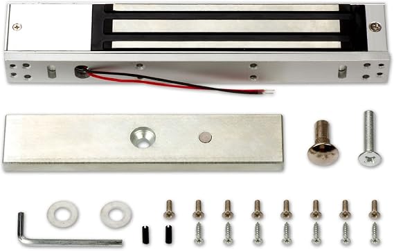 600LBS Holding Force Single Door Electric Magnetic Lock Electromagnetic Lock for Door Access Control System with Built in Door Sensor