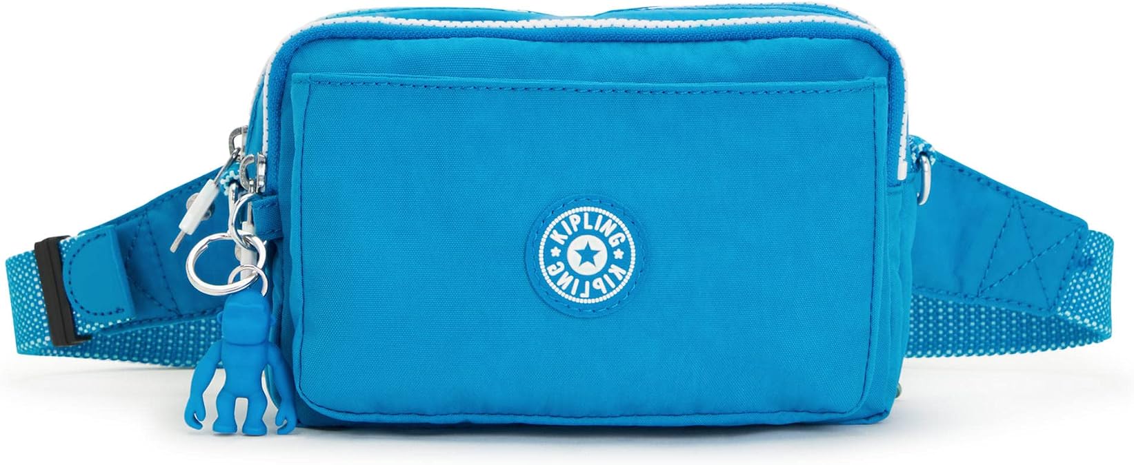Kipling Womens Abanu Multi Crossbody Bag, Lightweight, Adjustable Nylon Waist Pack with Multi-Compartment Zip Pockets