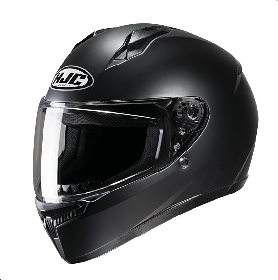 HJC C10 Solid Full Face Motorcycle Helmet (Semi Flat Black, X-Large)