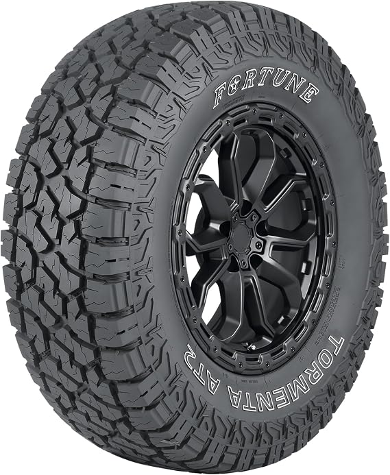 Fortune Tormenta A/T2 225/65R17 106T All Terrain XL 17 inch Tire | Truck/SUV All Terrain All Weather Traction 106T Rated Extra Load Radial Construction Outlined White Lettering Tire