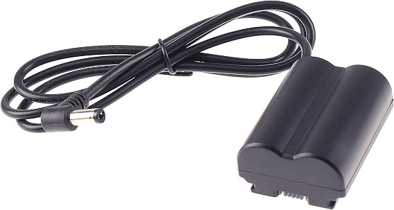 NP-W235 Dummy Battery DC Coupler with DC 5.5 * 2.1mm Male Port Cable for Fujifilm XT-4 DSLR Camera