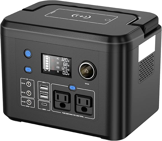 350W Portable Power Station, 260Wh Lithium Solar Generator for Camping