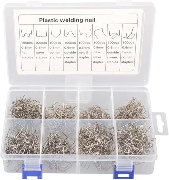 Welding Kit 70W Plastic Welding Gun Hot Stapler Kit for Car Bumper Repair Plastic Welder Heat Gun Soldering Iron Plastic Welding Kit(800Pcs Nails -No Gun)