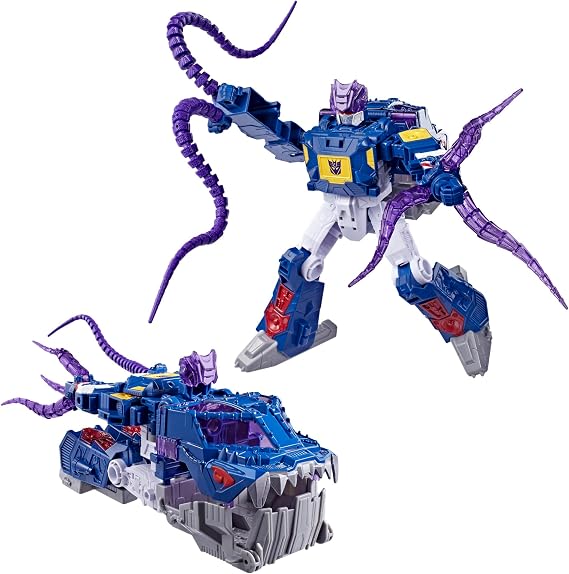 Transformers CYBERWORLD Soundwave Deep Sea Explorer, Energon Surge | 9-Inch Action Figure with Quick Change to Submarine Mode | Robot Toys for Kids 6+