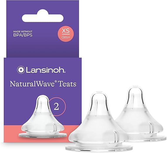 Lansinoh Natural Wave Biberon Emziği Ekstra Yavaş Akışlı (0 Ay)