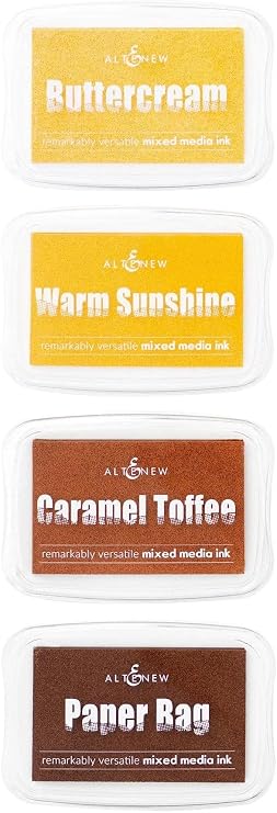 Altenew Summer Afternoon Pigment Ink Bundle, 4-Piece Set, Pigment Inks for Crafting, Inks for Stamping, Inks for Stencils