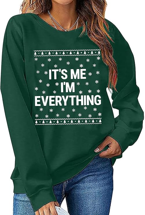 Susongeth Christmas Couples Matching Sweatshirt/I Have Everything I Want for Christmas Shirt/Husband Wife Xmas Pullover