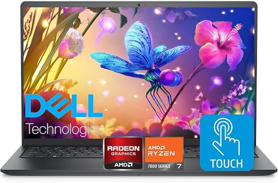 Dell Inspiron 15.6" FHD Touchscreen Laptop, 32GB RAM, 1TB SSD, Speed 8-Core AMD Ryzen 7 7730U (Outperforms Intel i7-1255U in Multitasking), Windows 11 Pro, Long Battery Life, w/WOWPC Recovery USB