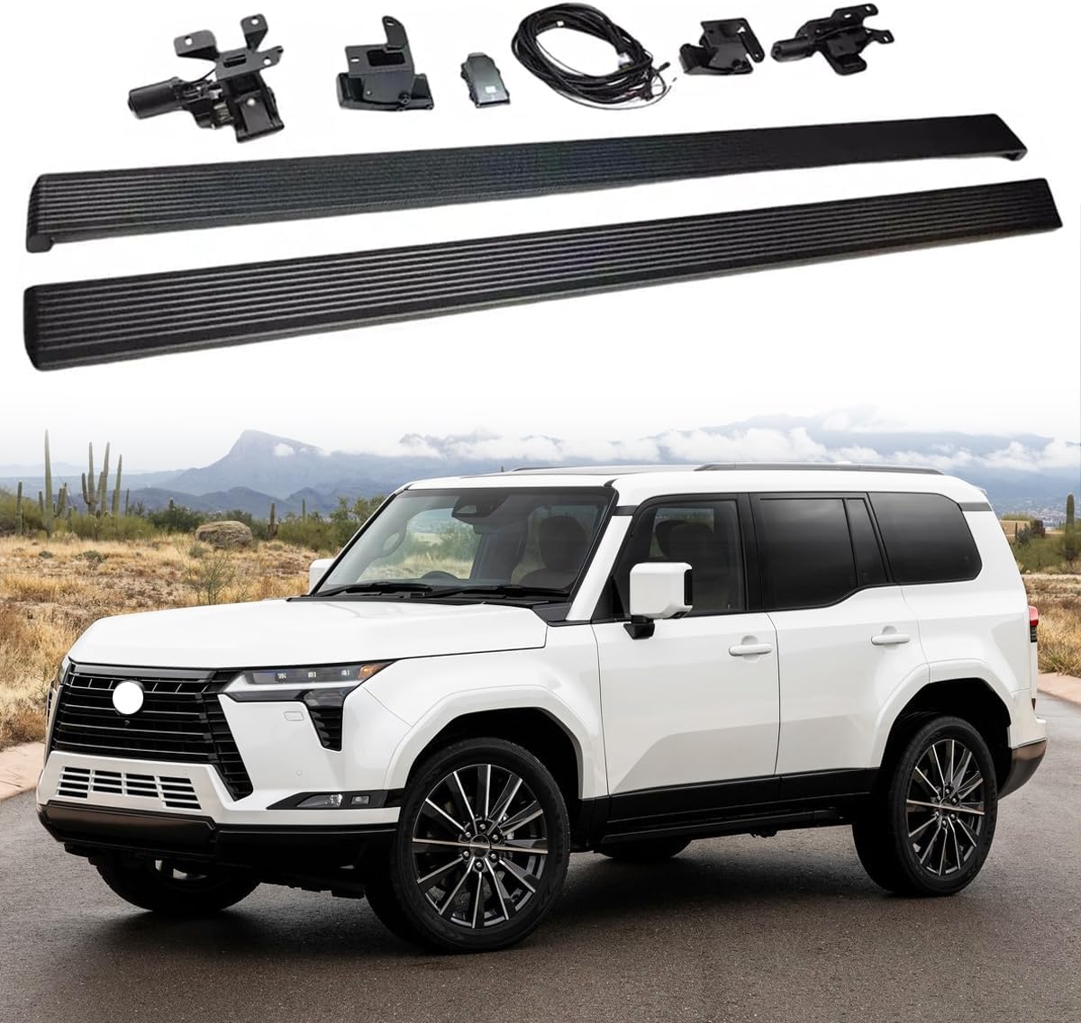 Deployable Power Electric Running Board Side Step Pedal Nerf Bar Aluminium Fits for Lexus GX 550 GX550 2024 2025 2026