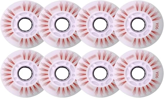 Inline Skate Wheels LED Light Wheels, Roller Skate Wheels Flash Inline Skates Replacement Wheels