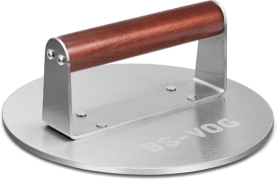 BS-VOG Stainless Steel Burger Press, 21.6 CM/8.5 Inch Heavy Weight Smasher