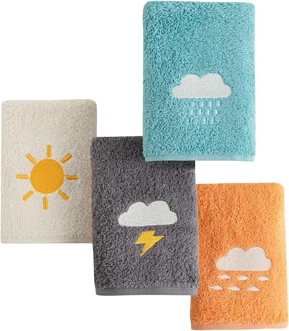Mürdüm Home Aprilis 4 Mevsim Renkli El-Yüz Havlusu,4'lü Paket, 4 Parça 30x50, Yumuşak ve Emici, Kaliteli Günlük Kullanıma Uygun%100 Pamuk Havlu