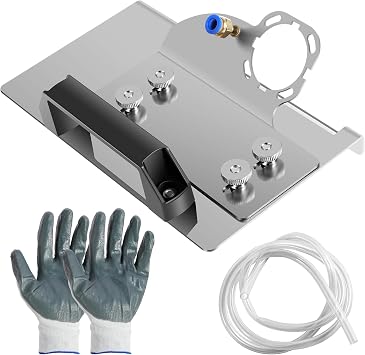 Angle Grinder Stand for Tile 45 Chamfer Cutting, 45 Degree Tile Chamfering Tool for Cutting Ceramic Stone, Angle Grinder Tile Chamfer Stand for 100-Type Angle Grinders Gloves  3.28 Water Hose