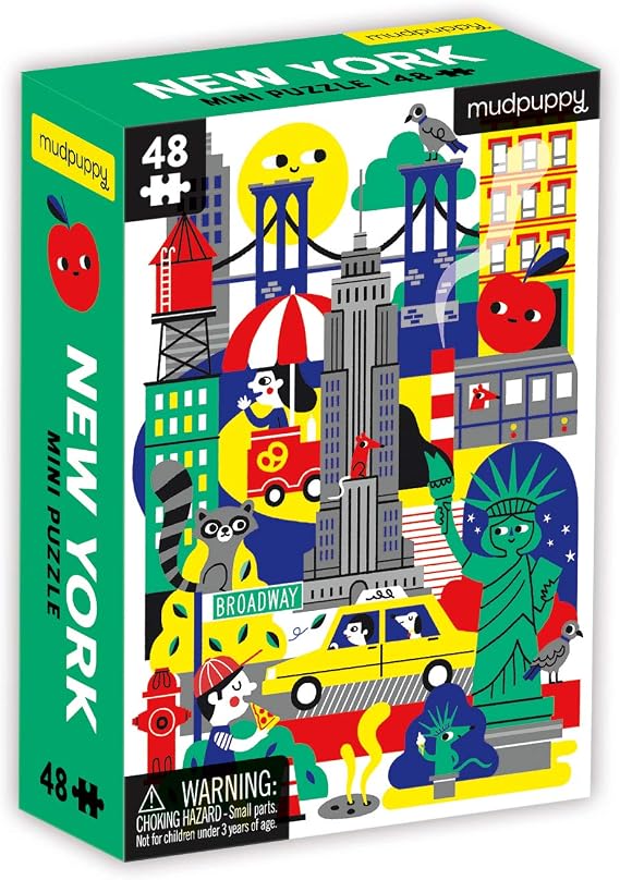 Mudpuppy - New York 48 Piece Mini Puzzle for Kids
