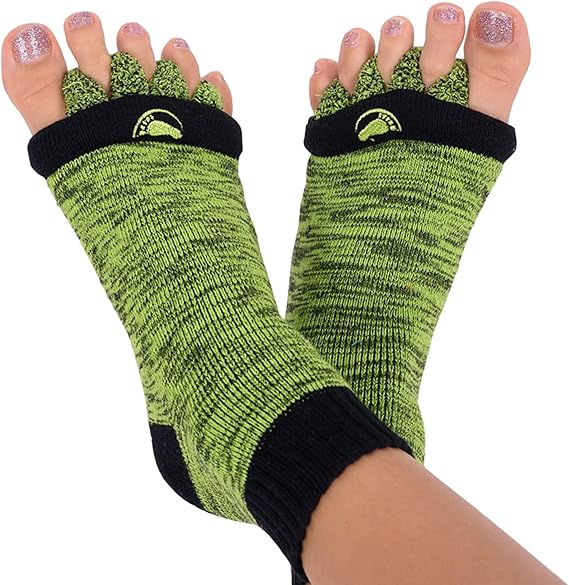 My Happy Feet Foot Alignment Socks with Toe Separators for Men or Women