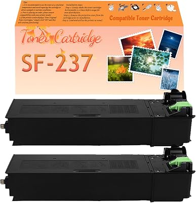 FNTSMA SF-237 SF237 237 Compatible Toner Cartridges High Yield, Works for Sharp SF S2011N S2561N S201N S261N S233R Printer Large Capacity 2 Black