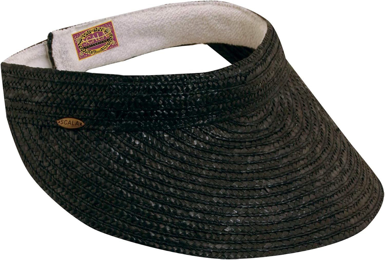 Scala Womens Sewn Braid Visor
