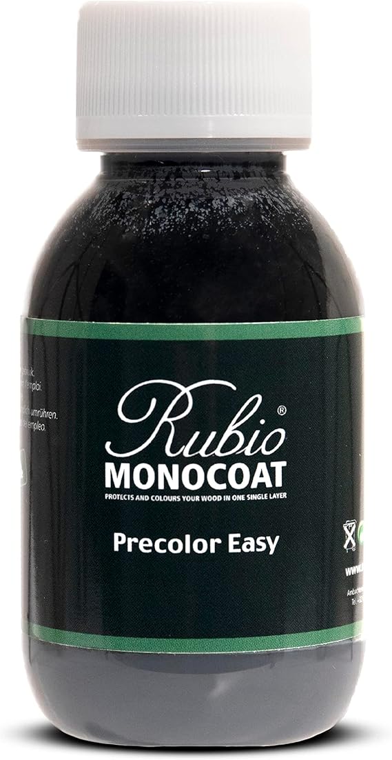 Rubio Monocoat Precolor Easy, Indoor Water-Based Wood Stain & Pre-Treatment, 20 ft2 - Mint White | Quick-Dry, Eco-Friendly Pre-Color Bonding Stain for Indoor Use with Oil Plus 2C | 100 Milliliter