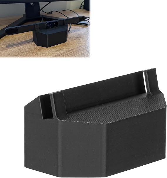 Desktop Stand for Tobii Eye Tracker 5 | Secure Mount with Cable Duct | Stable Positioning-Neat Cable Routing-Convenient Adjustment
