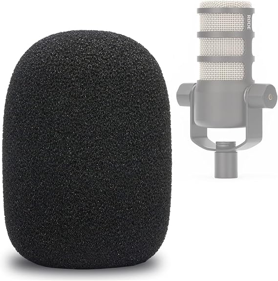 YOUSHARES Microphone Foam Pop Protector for Rode PodMic and PodMic USB - Wind Protection Pop Filter Plosive Protection for Podcast Home Studio Streaming Pop Protection for Rode PodMic