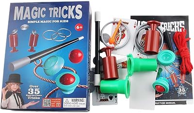 Mega Magic Kit, Box of Tricks, Amazing Magic Tricks for Kids, More Than 75 Magic Tricks for Kids to Perform, Step-by-Step Video Instructions for Each Trick Provided by a Professional Magician