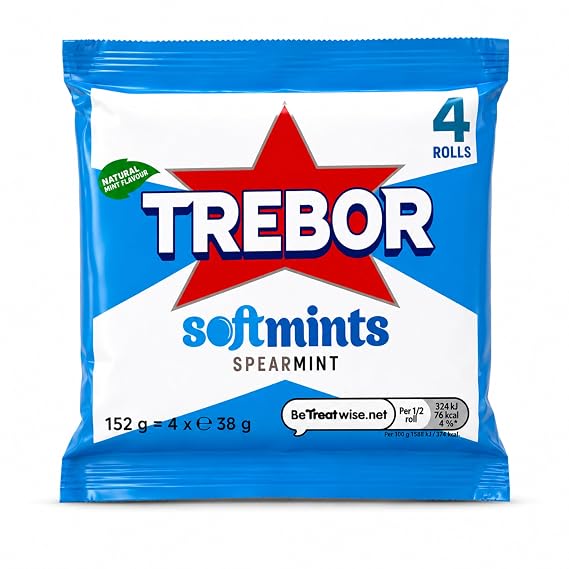 Trebor Softmints Spearmint 4 Rolls Pack