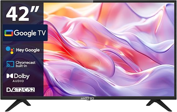 Antteq G42 Full HD TV 42 Inch Smart TV Google TV with Bluetooth 5.1