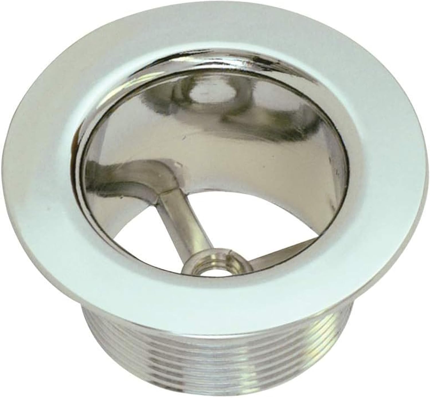 EZ-FLO Tapped Bathtub Strainer Body, 1-38 Inch x 16 Fine Thread, Chrome Plated, 35263
