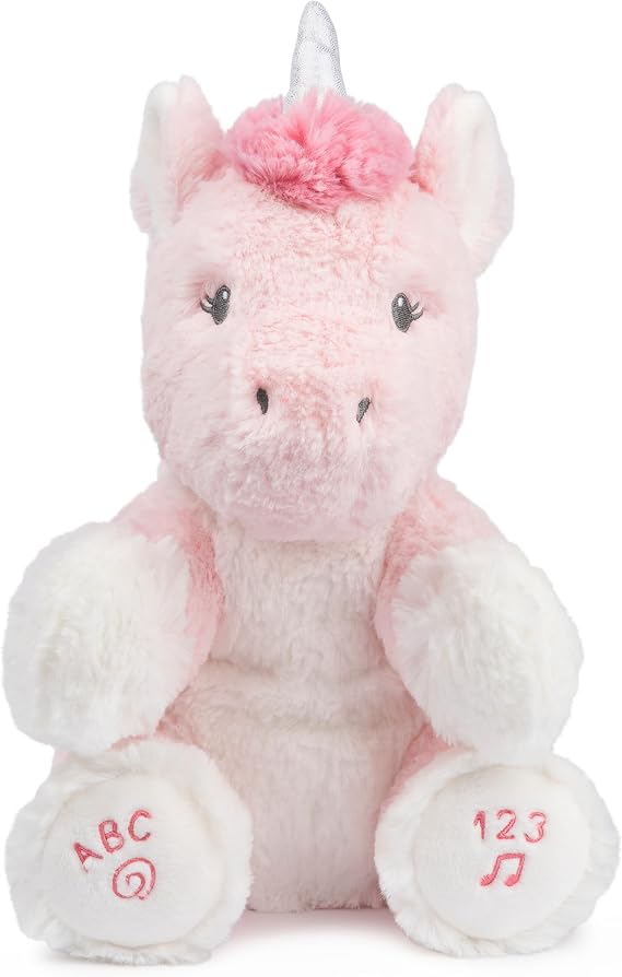 GUND Baby Alora Unicorn 11 Animated Plush, Sings ABCs Song and 123 Songs