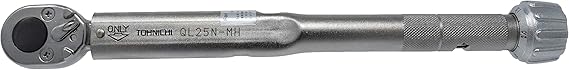 Tohnichi Adjustable Torque Wrench QL25N-MH, 5-25 Nm, Metal Handle