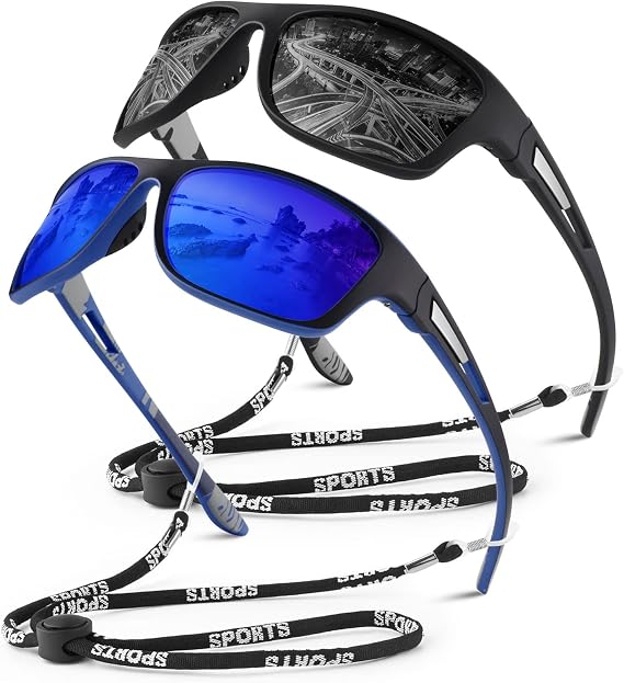 WEAROYO Polarized Sports Sunglasses Men Womens Fishing Running UV400