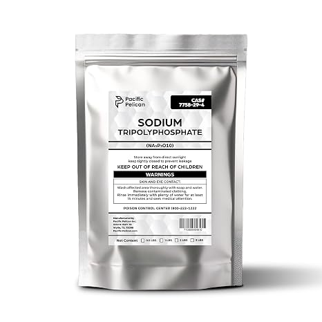 Pacific Pelican's Sodium Tripolyphosphate - Ideal for Water Softening, Industrial and Household Cleaning (1lb)