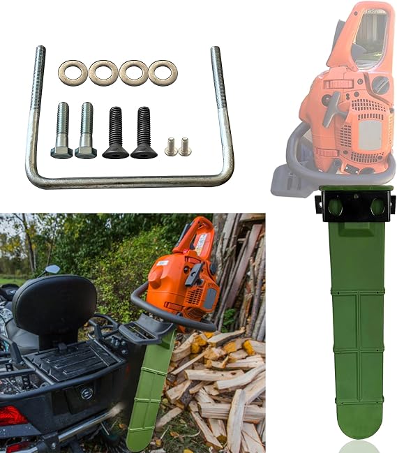 Universal Chainsaw Holder for Tractor 20''Chainsaw Carrier Chainsaw Mount for Tractor Compatible with Tractors ATVs UTVs Trucks etc.