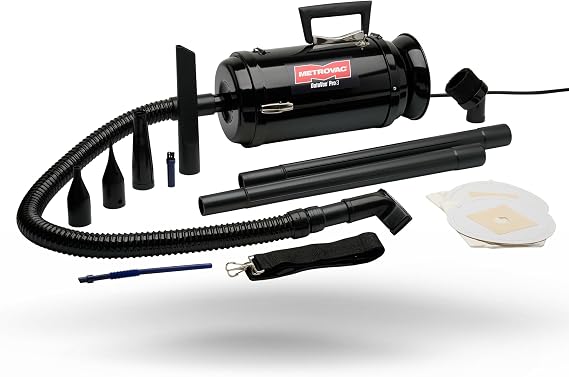 METROVAC DataVac Pro Series 3 MDV-3BA, 900W Handheld Vacuum/Blower with Single Speed Control, Filter, Disposable Bag & Permanent Cloth Bag