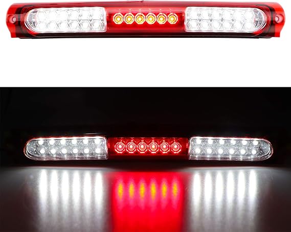 LED Third 3rd Brake Light Fit for Ford F150 1997-2003 / F-150 Heritage 2004 Rear Cargo Light Stop Lamp High Mount Light (Red)