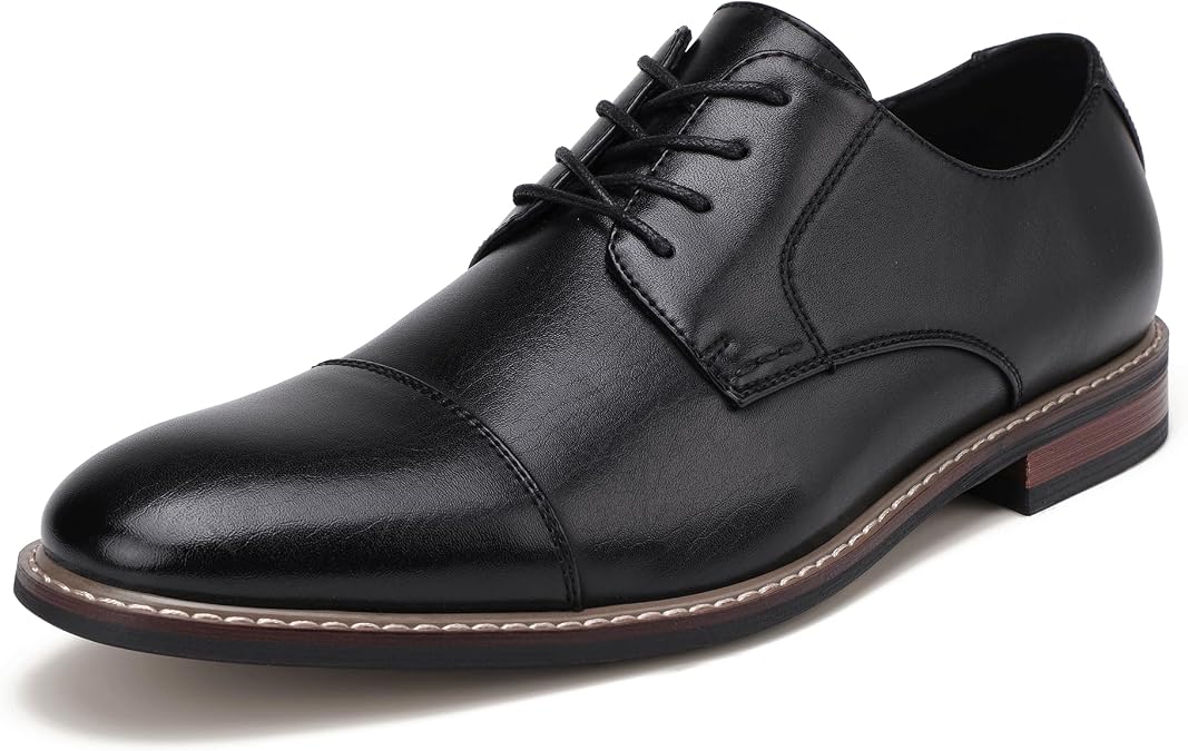 Mens Classic Cap Toe Dress Shoes Oxford for Office