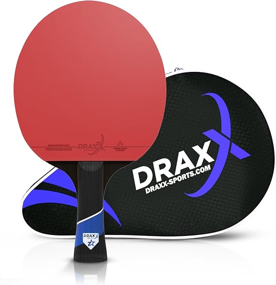 Table Tennis Bat 7 Stars | Professional Carbon Paddle for Unmatched Control, Spin & Power | Ultra-Lightweight Ping Pong Racket | 2mm Sponge & Advanced Rubber for Performance