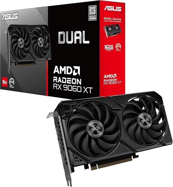 ASUS DUAL Radeon RX 9060 XT 16GB GDDR6 Gaming Ekran Kartı