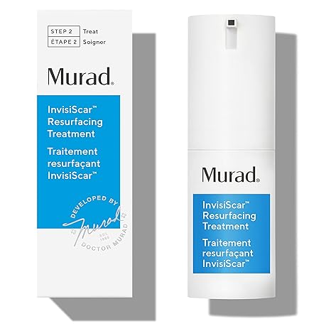 Murad InvisiScar Resurfacing Treatment - Salicylic Acid - 0.5 Fl Oz | Acne scar cream with Vitamin C & Salicylic Acid refines acne scars while Centella Asiatica hydrates and supports skin repair