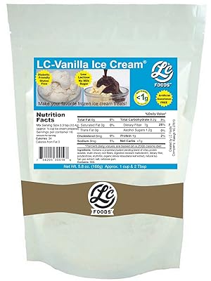 Low Carb Vanilla Ice Cream Mix for a Delicious Frozen Treat | Gluten-free | No Sugar Added | No Preservatives | No Artificial Flavors | Smooth & Amazing Tasting Ice Cream 5.8 Oz