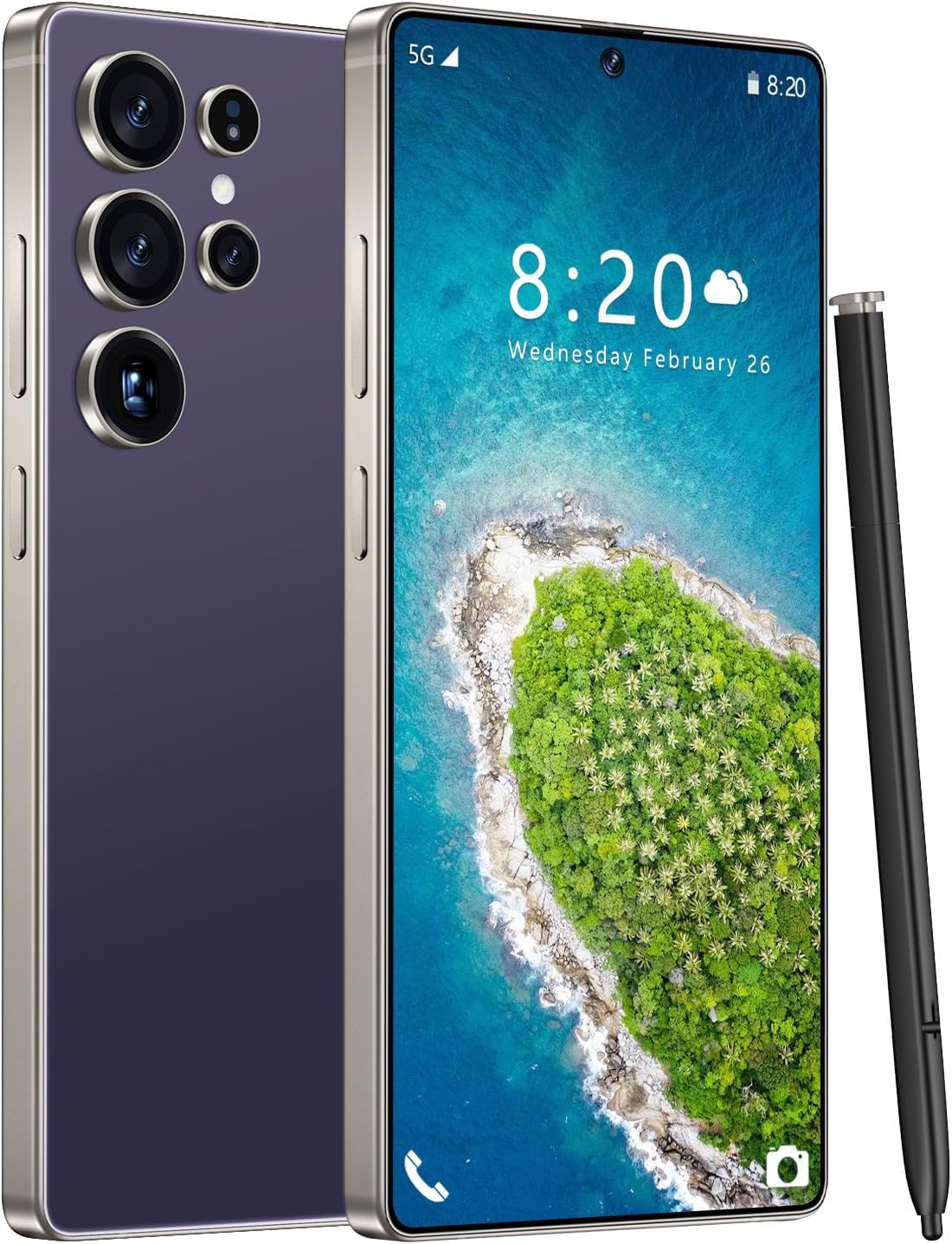 Huness 2511 I25 Unlocked Cell Phone 2511 Deep Purple A