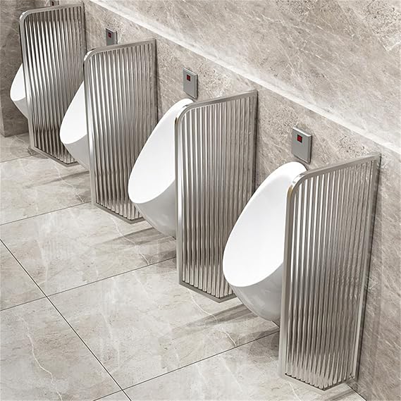 Urinal Screen Toilet Partition, Wall-Mounted Urinal Partition for Men's Urinal, Wall-Mounted Men Urinal Screen Toilet Partition for Schools/kindergartens/Public Places(White,1pcs)