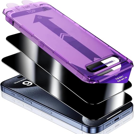 teknosepetim iPhone 16/16 PRO /16 PLUS / 16 PRO MAX HAYALET Aparatlı Ekran Koruyucu Otomatik Kurulumlu Toz Engelleyici Baloncuk Bırakmaz HAYALET Ekran Koruyucu Camdır (iphone 16 Pro Max Hayalet Ekran)